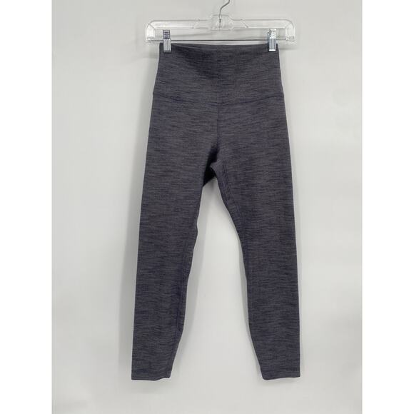 Lululemon Heathered Graphite Gray Leggings W5CFGS Align Pant II 25" size 6 - Picture 1 of 11